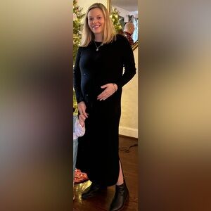 Hatch Maternity merino wool Melissa sweater dress